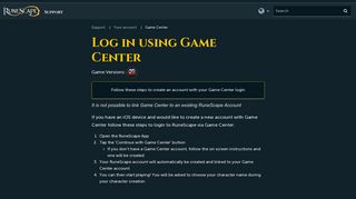 Log in using Game Center – Support