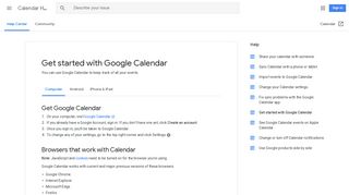 Get started with Google Calendar - Computer - Calendar Help