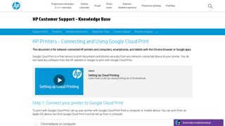 HP Printers - Connecting and Using Google Cloud Print - HP Support