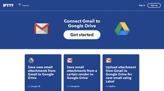 Connect Gmail to Google Drive - IFTTT