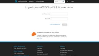 Login - AT&T Cloud Solutions