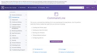 Command Line | Heroku Dev Center