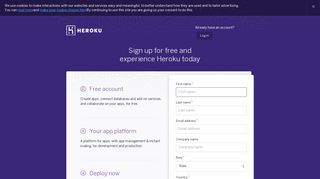 Heroku | Sign up