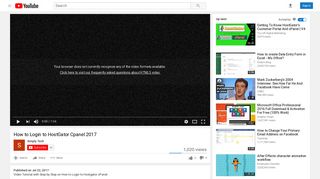 How to Login to HostGator Cpanel 2017 - YouTube