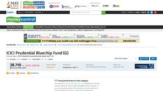 ICICI Prudential Bluechip Fund (G) [39.080] | ICICI Prudential Mutual ...