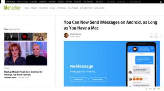 You Can Now Send iMessages on Android, as Long as You Have a Mac