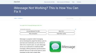 iMessage not working? How to set up iMessage on Mac OS X - Disk Drill