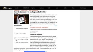 How to Connect My Instagram to Twitter | Chron.com