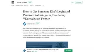 How to Get Someone Else's Login and Password to Instagram ...