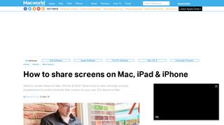 How to share screens on Mac, iPad, iPhone: Remote screen-sharing ...