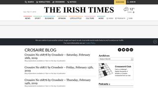 Crosaire Blog - Irish Times