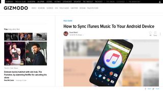How to Sync iTunes Music To Your Android Device - Gizmodo