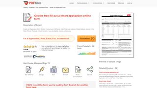 Fill Out A Kmart Application Online - Fill Online, Printable, Fillable ...