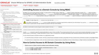 Controlling Access to a Domain Console by Using RBAC - Oracle VM ...