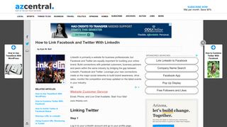 How to Link Facebook and Twitter With LinkedIn | Your Business