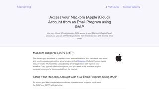 How to access your Mac.com (Apple iCloud) email account using IMAP
