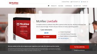 McAfee LiveSafe 2018 | McAfee™ AntiVirus Official Store UK