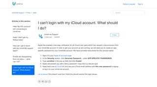 I can't login with my iCloud account. What should I do? – Unroll.Me ...