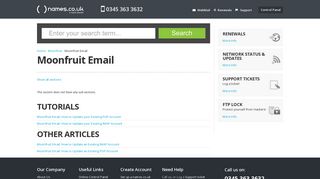 Moonfruit Email - Names.co.uk