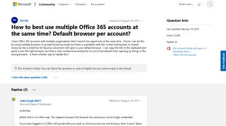 How to best use multiple Office 365 accounts at the same time ...