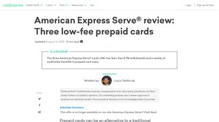 American Express Serve review | Credit Karma