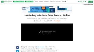How to Log In to Your Bank Account Online | GOBankingRates