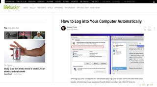 How to Log into Your Computer Automatically - Lifehacker