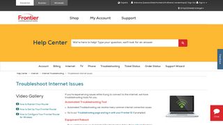 How to Troubleshoot Internet Connection Issues | Frontier.com