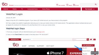 Webmail Login | GCI Support