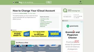 3 Ways to Change Your iCloud Account - wikiHow - How to do anything