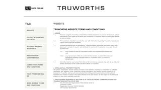 Truworths | Website - Truworths | Financial Reports