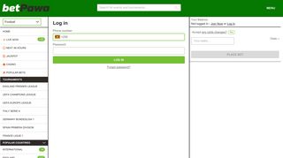 Login to your betting account - betPawa.ug