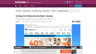 Vistaprint Website Builder review | TechRadar