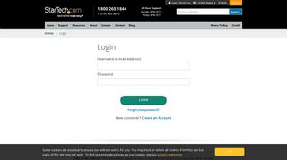 Login | StarTech.com