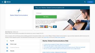 Startec Global Communications: Login, Bill Pay, Customer Service ...