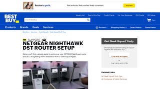 NETGEAR Nighthawk DST Router Setup: Geek Squad - Best Buy