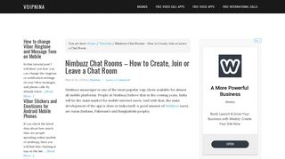 Nimbuzz Chat Rooms – How to Create, Join or Leave a Chat Room ...