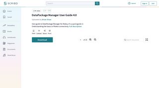 DataPackage Manager User Guide 4.0 | Online And Offline | Web ...