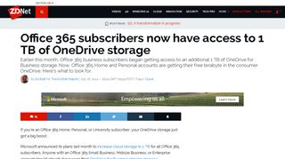 Office 365 subscribers now have access to 1 TB of OneDrive storage ...