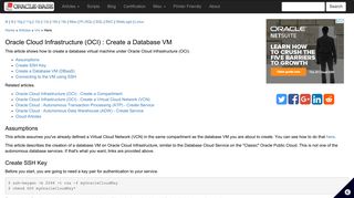 Oracle Cloud Infrastructure (OCI) : Create a Database VM - Oracle Base