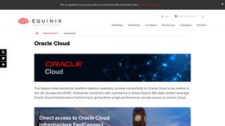 Oracle Cloud - Platform Partners | Equinix