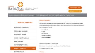 Mobile Banking | Orange Bank Trust