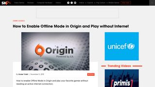 How to Enable Offline Mode in Origin and Play without Internet ...