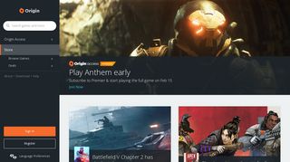 Origin | Platform Packed with Great PC Games | Origin