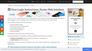 Pace Login: How to Access the Router Settings | RouterReset