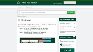 How to Login - Paddy Power