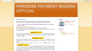 PARADISE PAYMENT NIGERIA OFFICIAL: Welcome to Paradise ...
