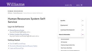 Human Resources System Self-Service – Human Resources