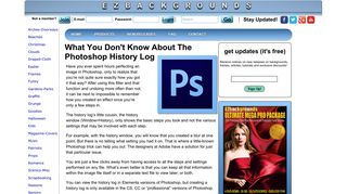 The Photoshop History Log. Record every step in detail.