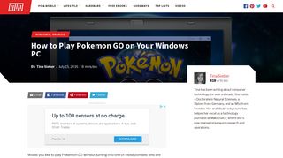 How to Play Pokemon GO on Your Windows PC - MakeUseOf